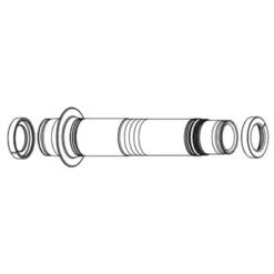 Chris-king Chris King Front 12x100mm R45 Disc Thru Axle- PHB653/PHB653B -Bicycle Component Shop 14