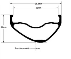 ASTRAL Serpentine Alloy 29" Rim 6 ASTRAL Serpentine Alloy 29" Rim -Bicycle Component Shop SerpentineTrailprofile 1800x1800 ada5e520 9682 4911 86c9 403b6307a9ff