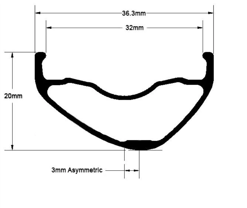 ASTRAL Serpentine Alloy 29" Rim 3 ASTRAL Serpentine Alloy 29" Rim - Image 3